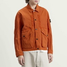 Stone Island Men's Warp Rib Nylon-TC Coach Jacket in Burnt Orange