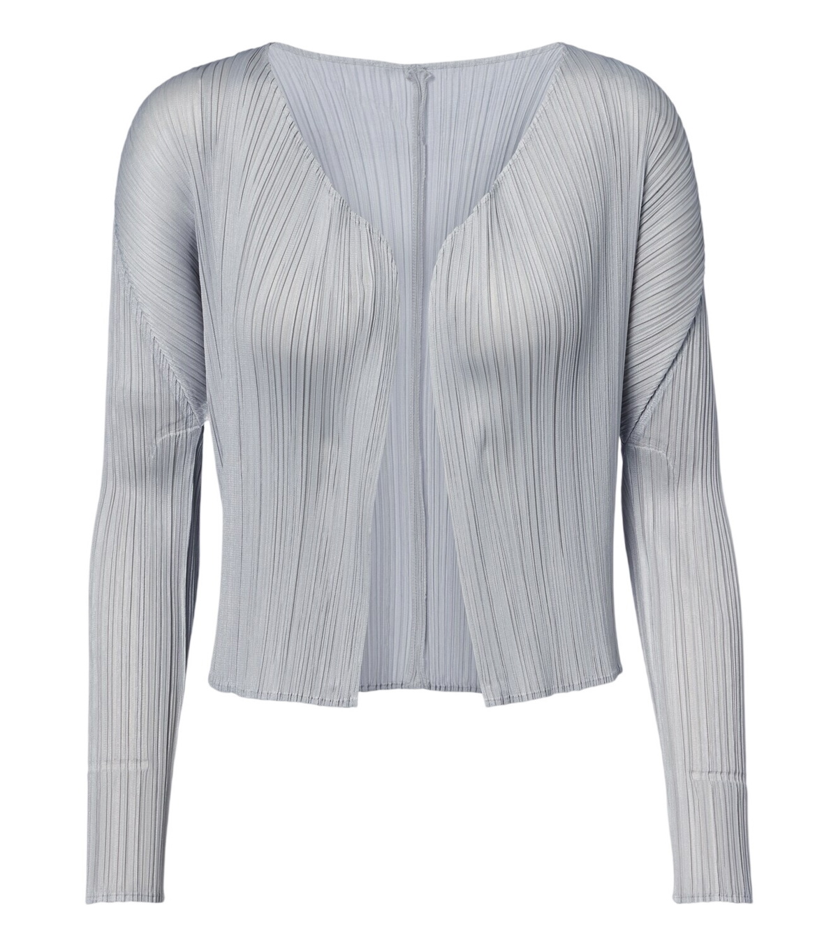 Pleats Please Issey Miyake Gray Mist Basics Turtleneck Pleats