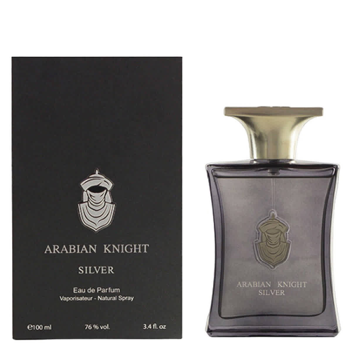 Arabian Oud Mens Arabian Knight Silver EDP Spray 3.38 oz Fragrances 6281101824229