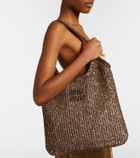 Miu Miu Ivy sequined mesh shopper