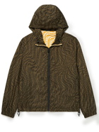 Fendi - Reversible Logo-Print Shell Hooded Jacket - Brown