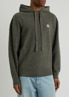 Loewe Logo Hooded Wool Sweatshirt Grey