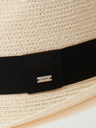 SAINT LAURENT - Grosgrain-Trimmed Hemp Fedora - Neutrals