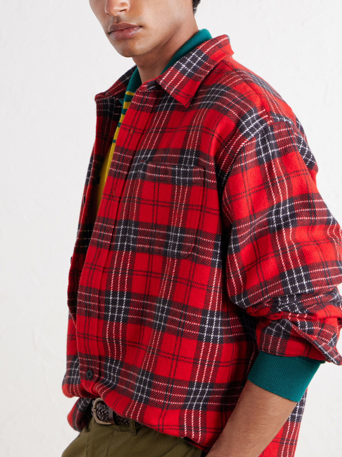 Aimé Leon Dore - Checked Cotton-Flannel Shirt - Red