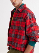 Aimé Leon Dore - Checked Cotton-Flannel Shirt - Red