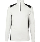 Bogner - Tarry Slim-Fit Logo-Print Stretch-Jersey Half-Zip Base Layer - White