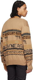 sacai Beige Eric Haze Edition Cardigan