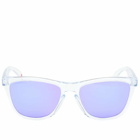 Oakley Men's Frogskins Sunglasses in Polished Clear/Prizm Violet