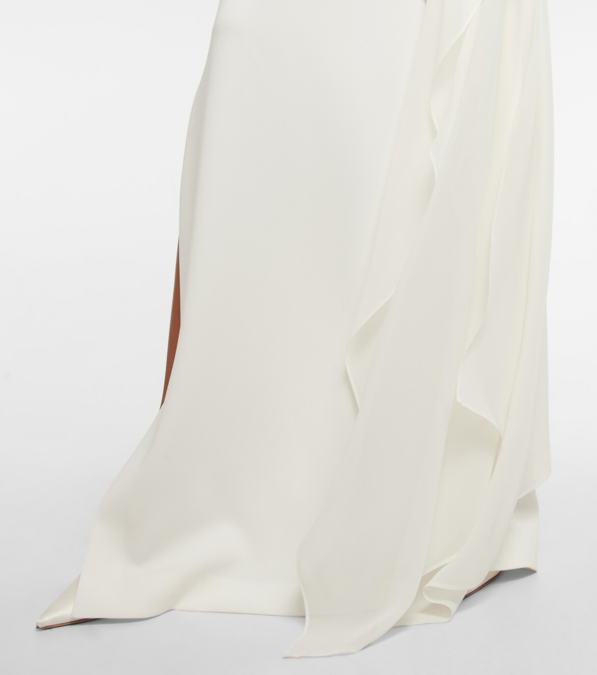 Max Mara Women's Viscose Crepe Crop Top Beige