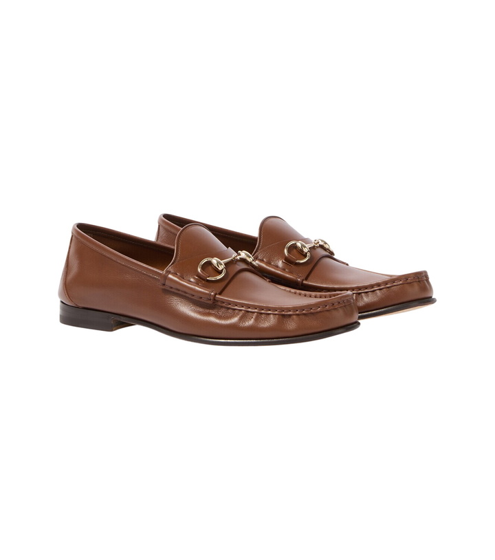 Photo: Gucci Gucci Lugano Horsebit leather loafers