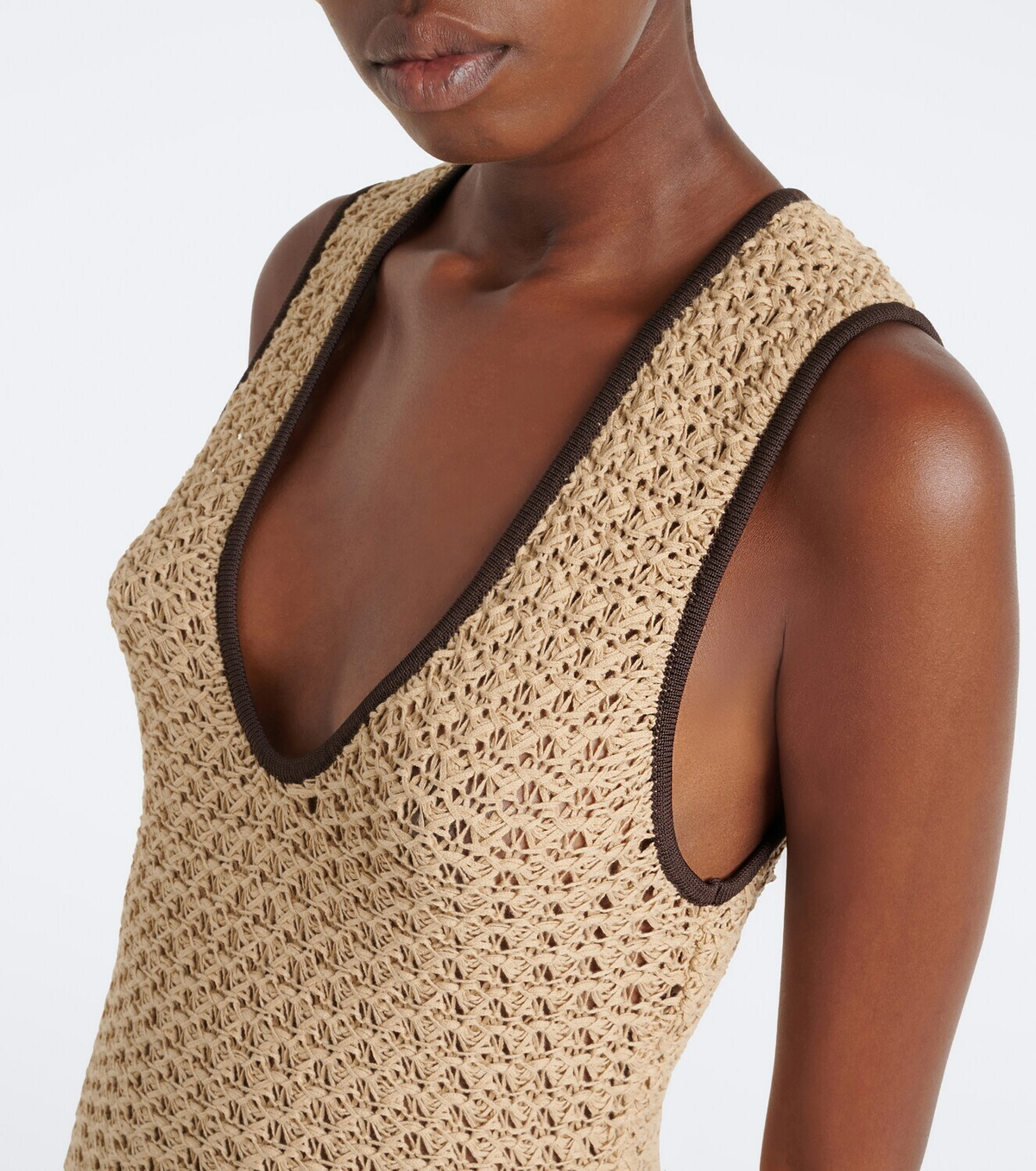 SIR Ellinor crochet cotton maxi dress