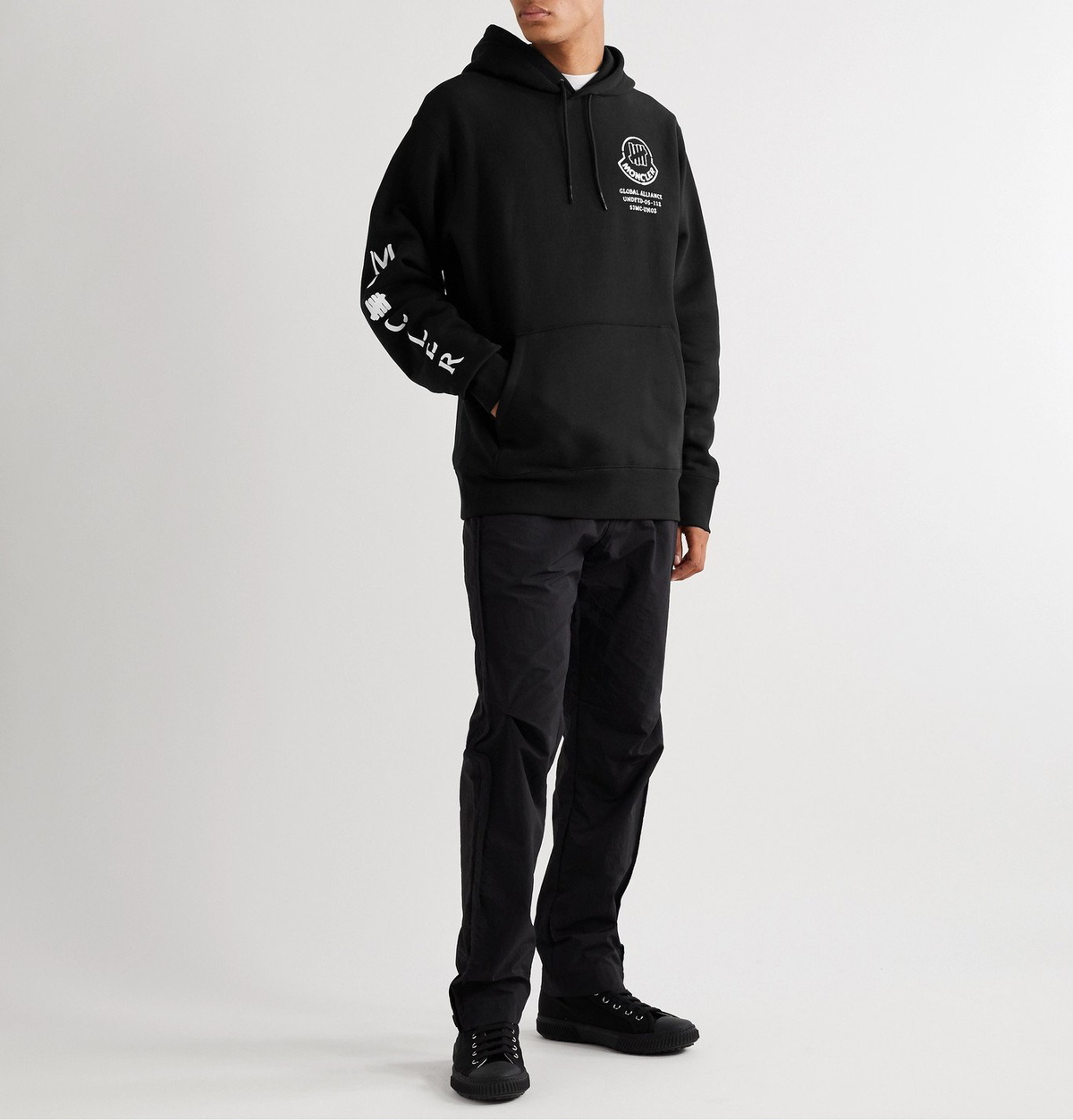 Moncler Genius - Undefeated 2 Moncler 1952 Logo-Print Fleece-Back ...