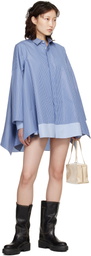 sacai Blue Poplin Shirt Minidress