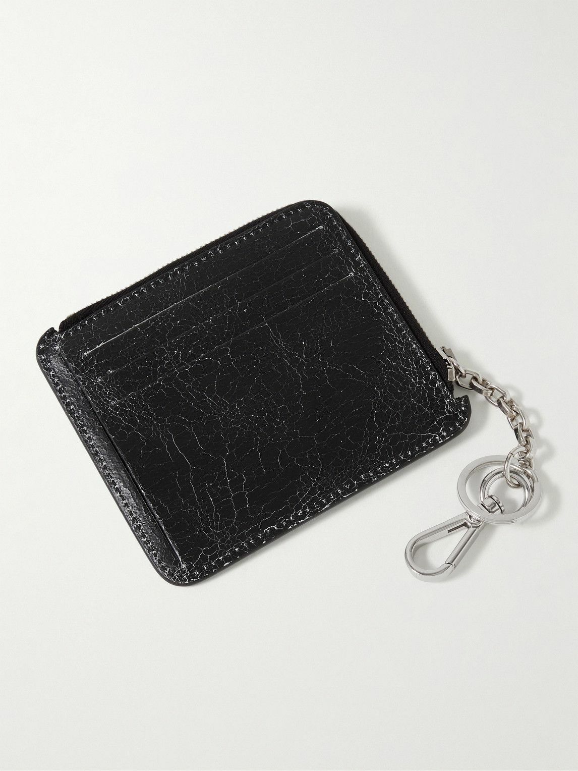 Acne Studios - Logo-Print Cracked-Leather Zip-Around Wallet Acne