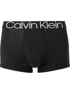 CALVIN KLEIN UNDERWEAR - Stretch Modal and Cotton-Blend Boxer Briefs - Black