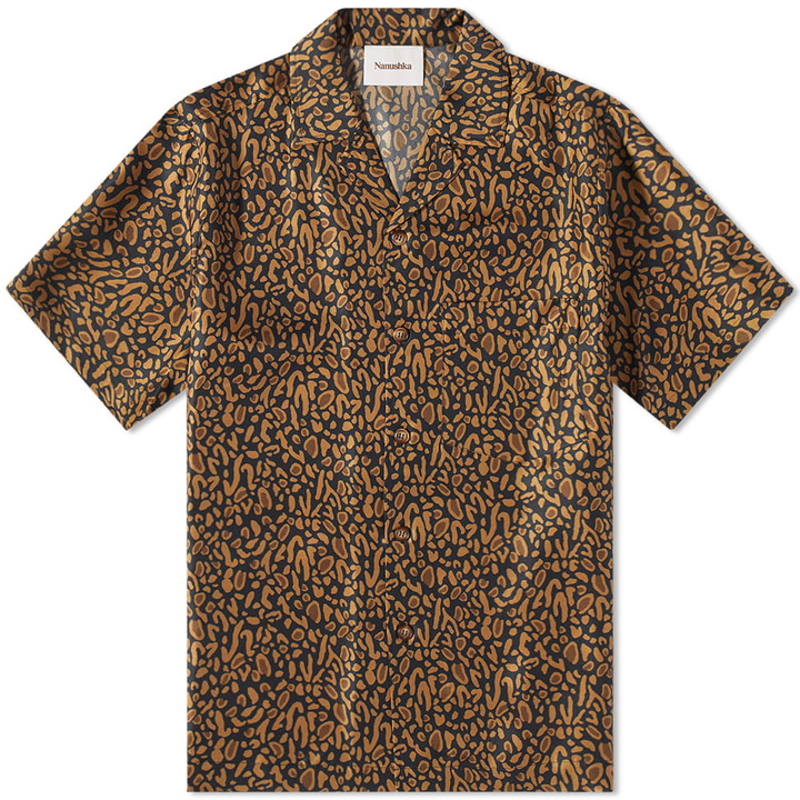 Photo: Nanushka Men's Bodil Vacation Shirt in Brown Ocelot