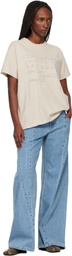 Maison Margiela Beige Numerical Cotton T-shirt