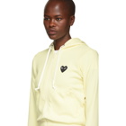 Comme des Garcons Play White Heart Patch Hoodie