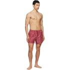 Paul Smith Burgundy Knots Swim Shorts
