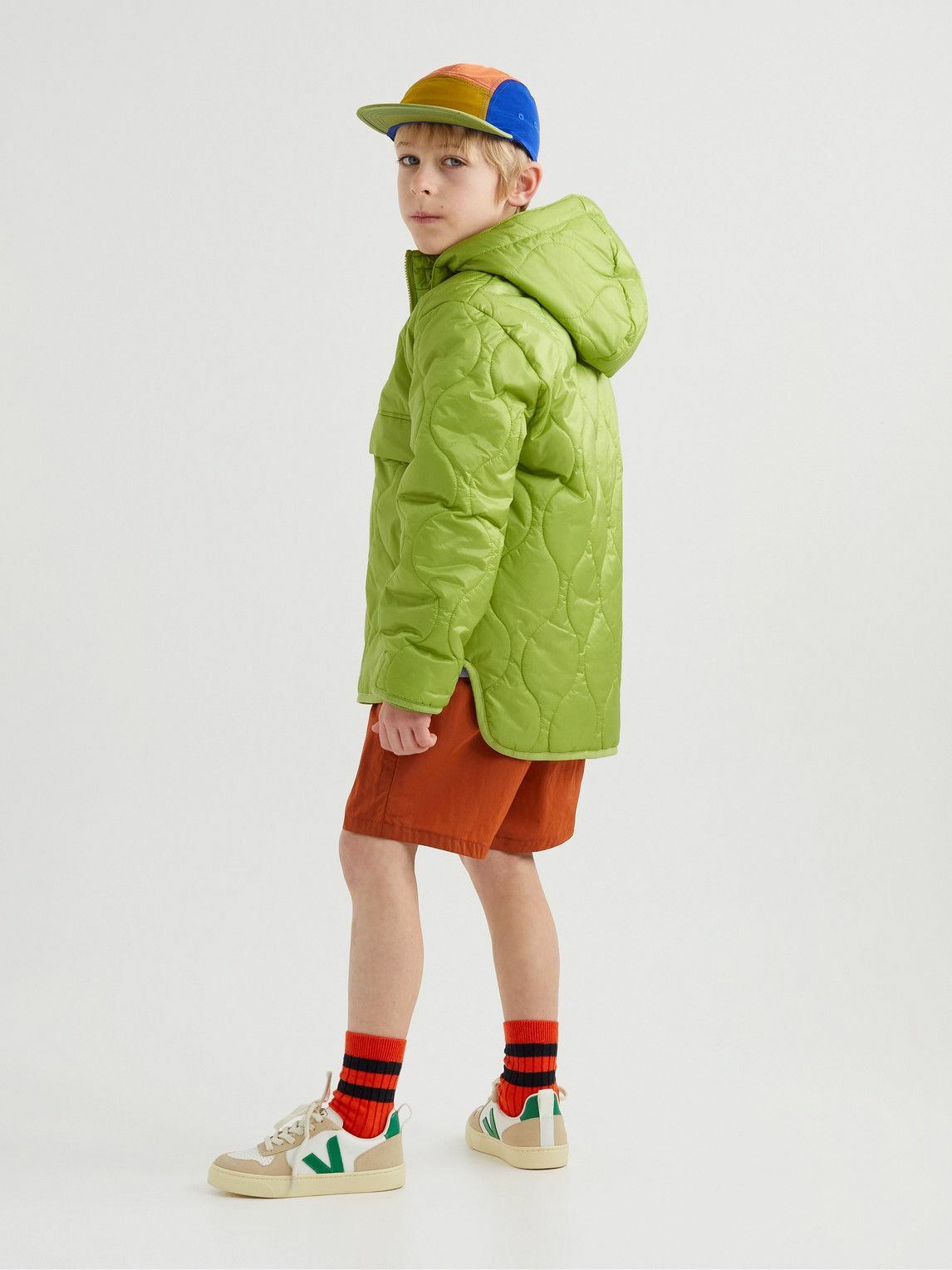 ARKET Kids - Gloria Quilted Padded Shell Hooded Jacket - Green