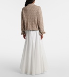 Brunello Cucinelli Cotton-blend maxi skirt