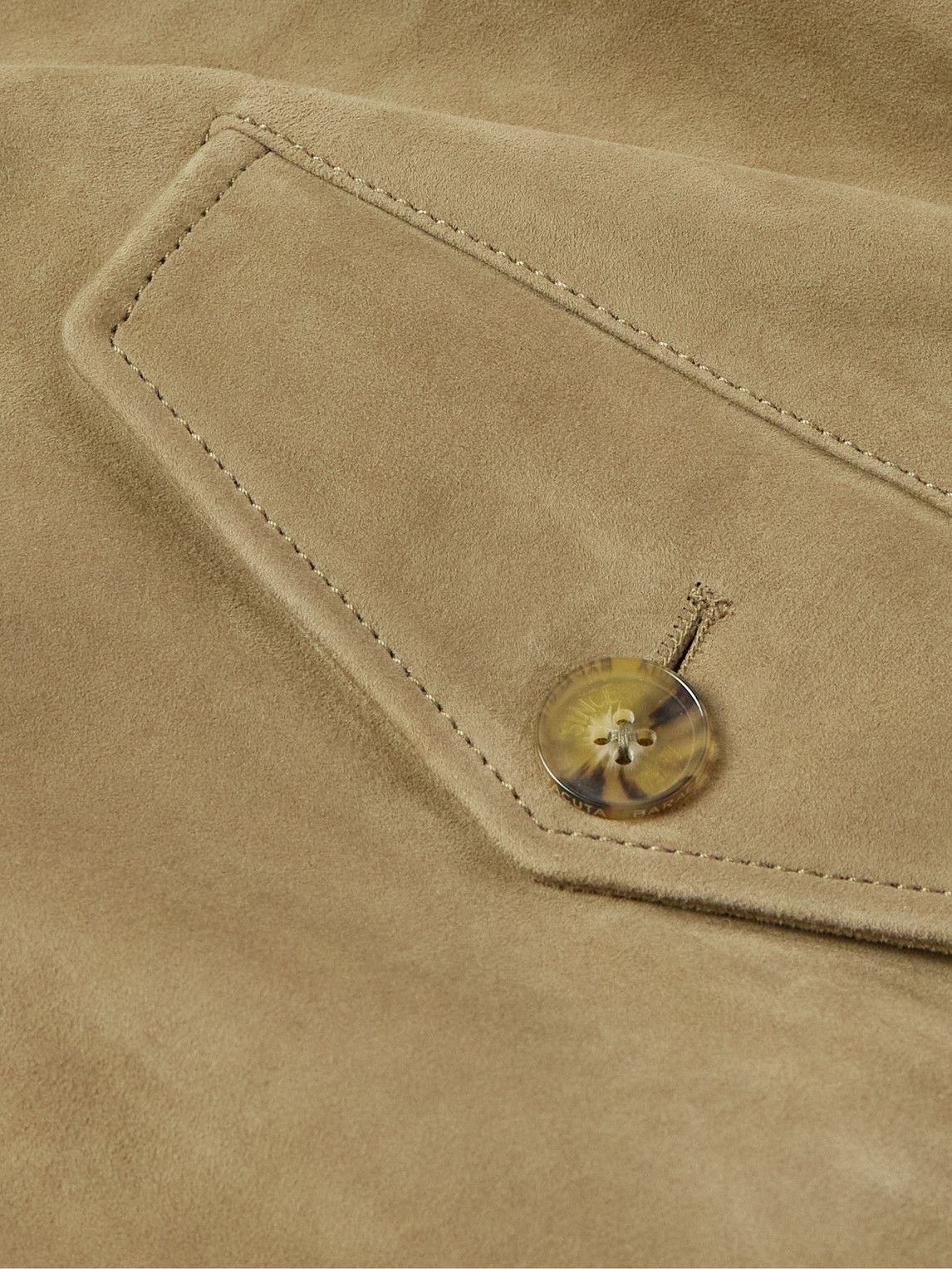 Baracuta - G9 Suede Harrington Jacket - Neutrals