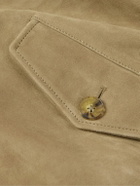 Baracuta - G9 Suede Harrington Jacket - Neutrals