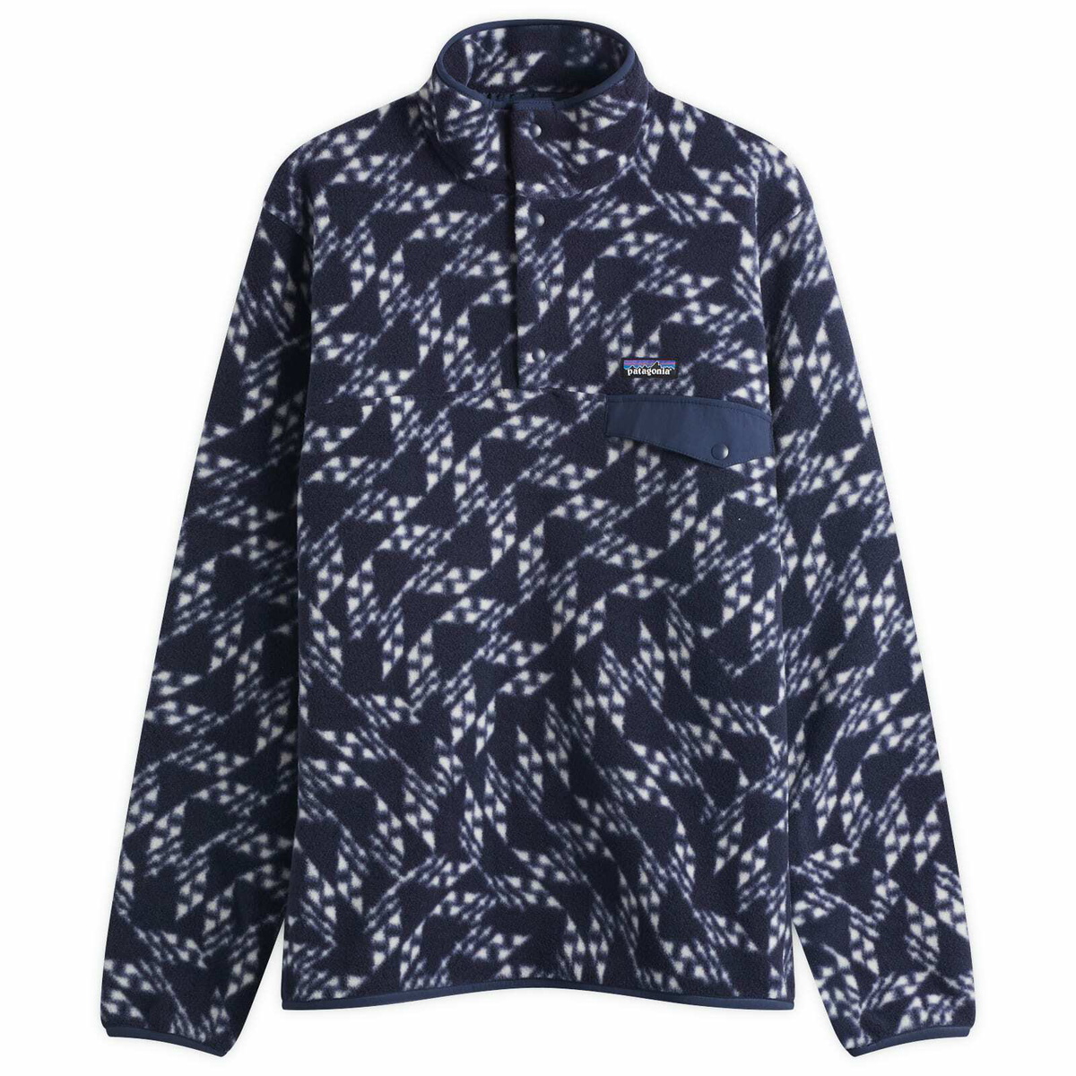 Patagonia Men's Lightweight Synchilla Snap-T Pullover in Synched Flight New Navy