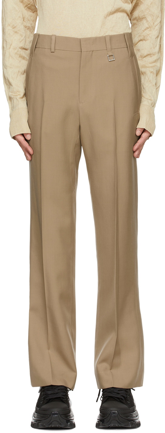 Wooyoungmi Beige Straight Trousers Wooyoungmi