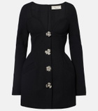 Blumarine Embellished crêpe minidress