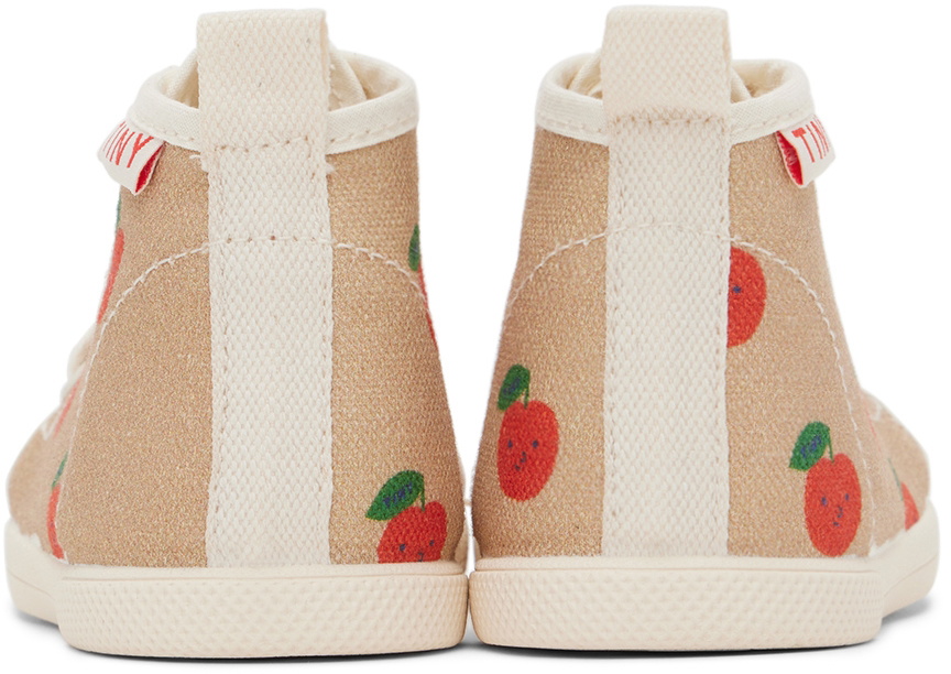 TINYCOTTONS Baby Beige Apples Sneakers