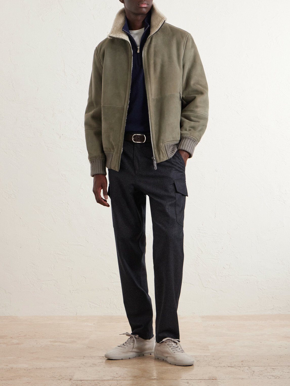 Brunello Cucinelli - Shearling Jacket - Green