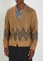 Second Layer Chevy Intarsia Mohair-blend Cardigan Brown