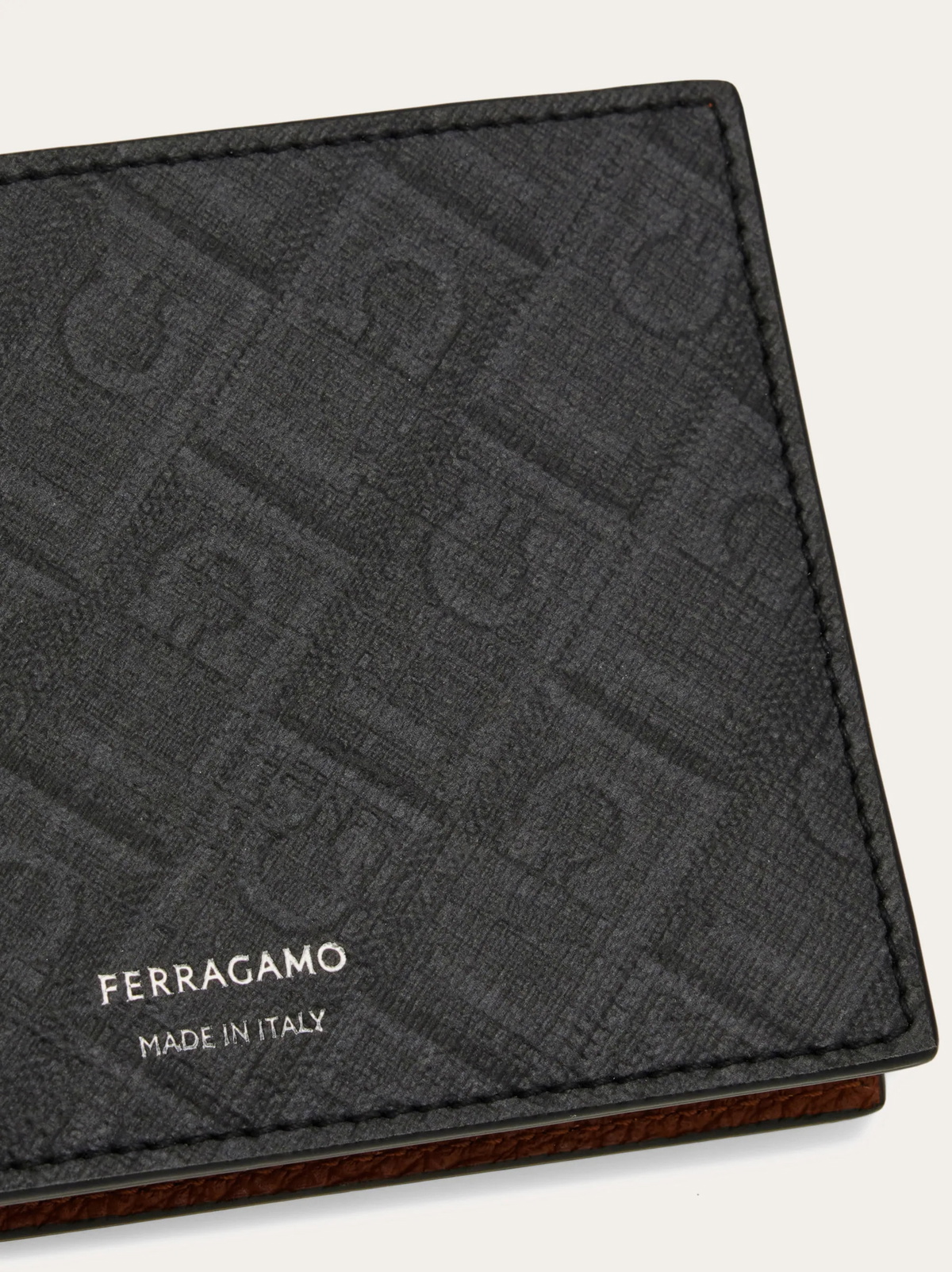 Ferragamo Mens Ferragamo Monogram wallet in Brown