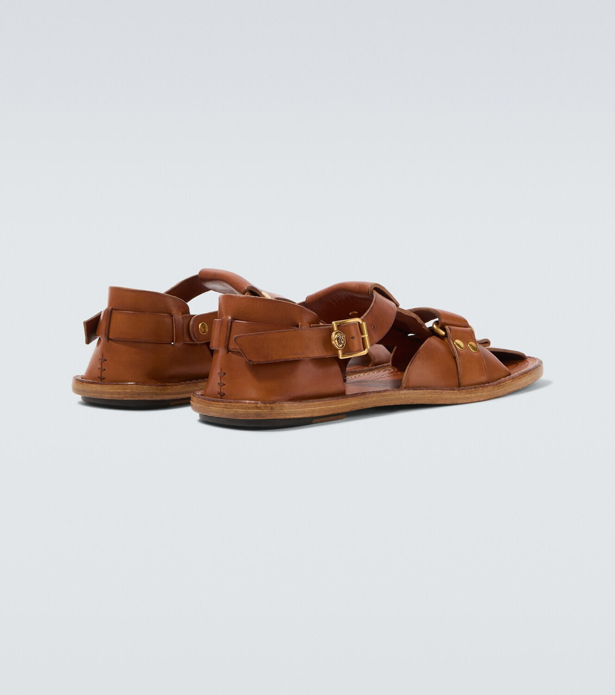 Versace Souvenir leather fisherman sandals
