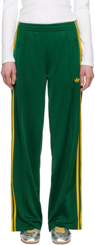 Photo: adidas Originals Green Adicolor Classic Firebird Loose Track Pants