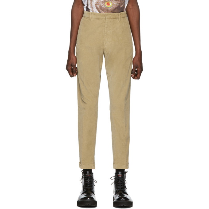 Photo: Dsquared2 Beige Hockney Fit Trousers