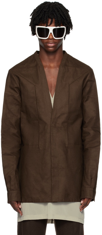 Photo: Rick Owens Brown Secret Larry Shirt