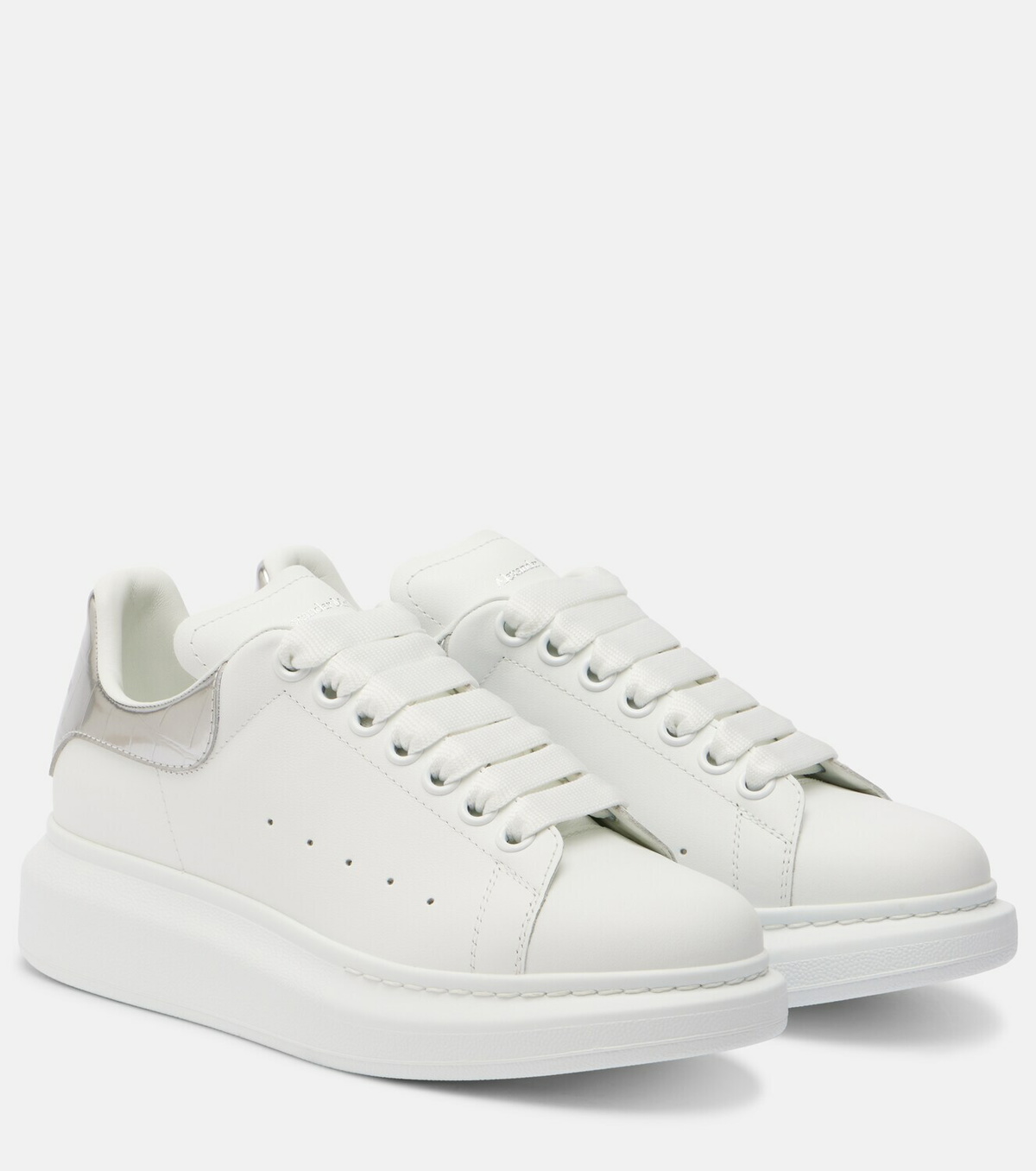 McQueen Oversized leather sneakers