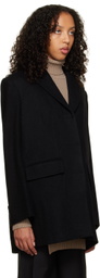 Olēnich Black Notched Coat