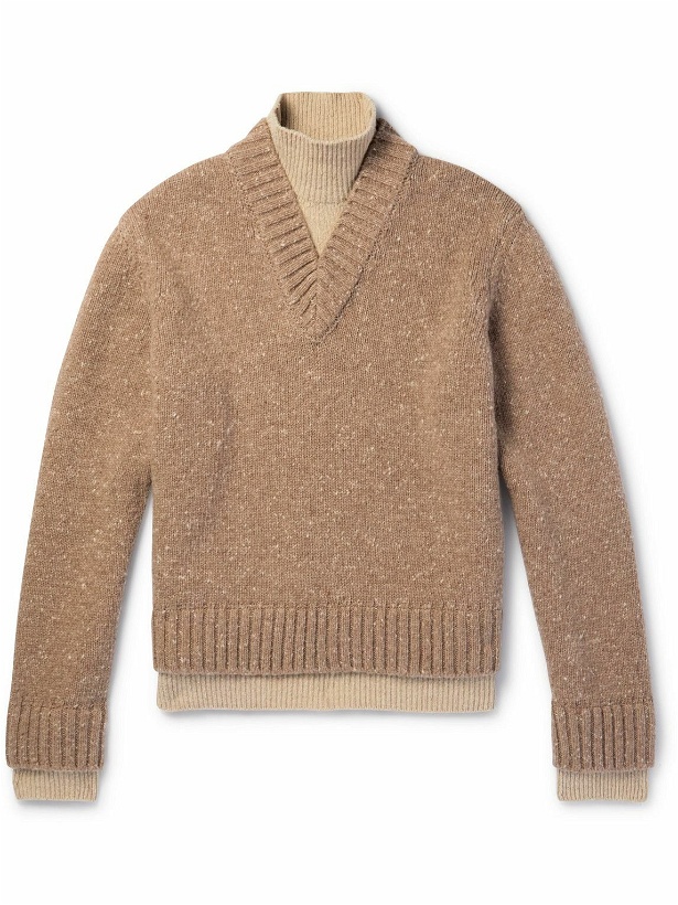 Photo: Bottega Veneta - Layered Wool Sweater - Neutrals