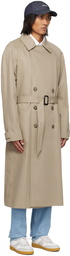 A.P.C. Beige Lou Trench Coat