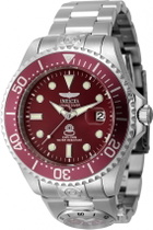 Invicta Pro Diver Date Automatic Red Dial Mens Watch 45814
