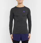 Soar Running - Merino Wool and Silk-Blend Base-Layer T-Shirt - Charcoal