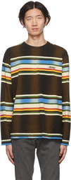 Awake NY Brown Striped Long Sleeve T-Shirt
