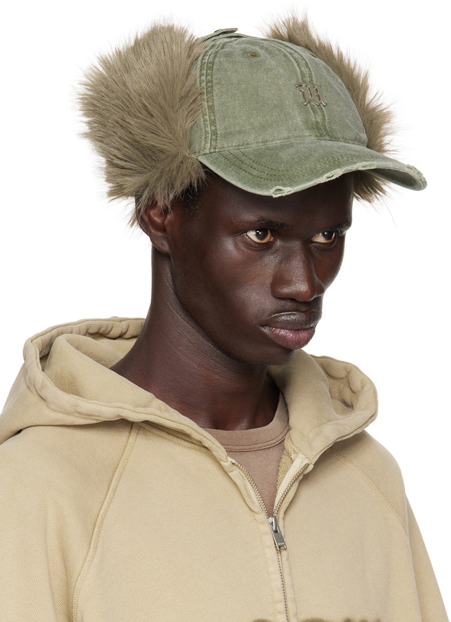 MISBHV Khaki Sankt Mortiz Faux-Fur Cap MISBHV