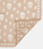 McQueen Skull silk scarf