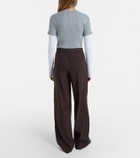 Vince Linen and rayon-blend wide-leg pants