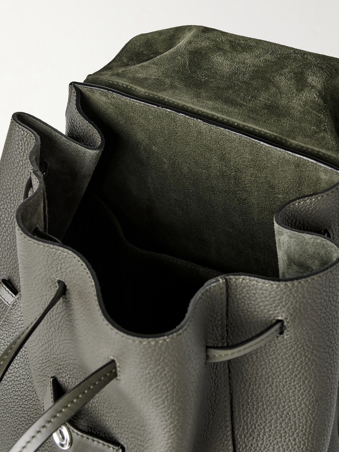 Debossed Logo Leather Backpack – Aimé Leon Dore