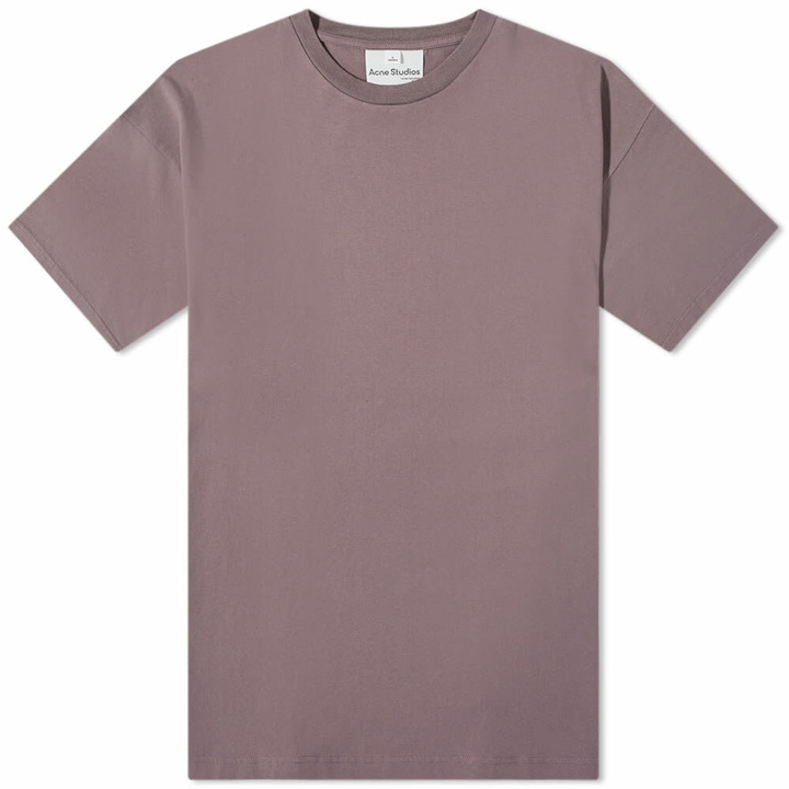 Photo: Acne Studios Men's Everrick Pink Label T-Shirt in Dusty Purple